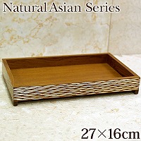 Natural Asian Series Tray(gC) (27cm~16cm~4cm)i`zCg