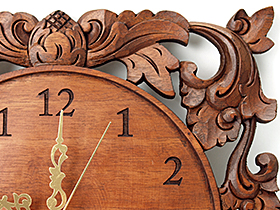 イタリア製⭐︎ 真鍮 掛時計☆優雅なリボンと薔薇リース☆豪華で煌びやか イタリア製⭐︎ 真鍮 掛時計☆優雅なリボンと薔薇リース☆豪華で煌びやか