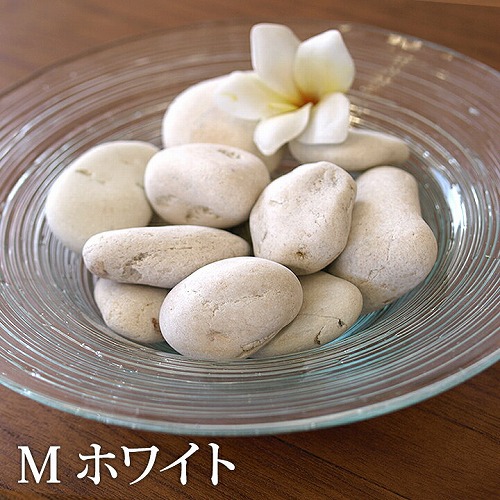 アジアン バリ雑貨 化粧石の白 インテリア用の小石 の通販 観葉植物にも最適 Cocobari