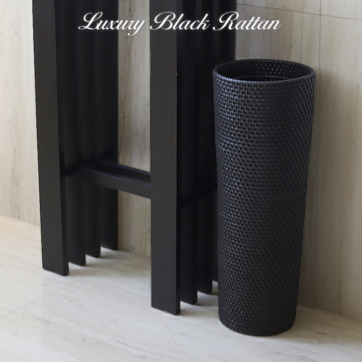 Dustbox Luxury Black Rattan(Long Type)܎~߃Ot