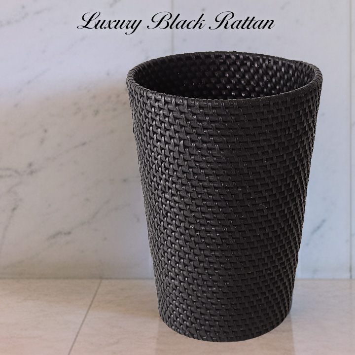 Dustbox Luxury Black Rattan(Small Type)܎~߃Ot