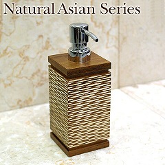 Natural Asian Series Soap dispenser (ソープディスペンサー) ナチュラルホワイト※ポンプ式