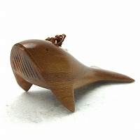木製キーホルダー　クジラ