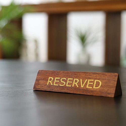 指定位席 RESERVED プレート 卓上プレートサイン『予約席(RESERVED)』の通販｜《公式》アジアン